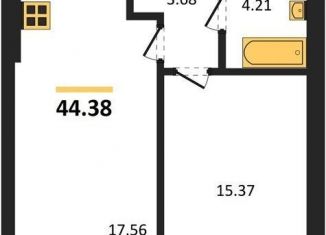 Продаю однокомнатную квартиру, 44.4 м2, Калининградская область