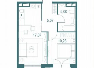 Продается 1-комнатная квартира, 38.3 м2, Одинцово