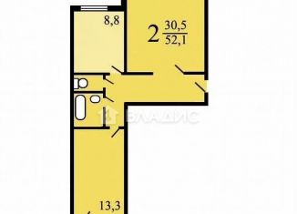 2-ком. квартира на продажу, 52 м2, Москва, Дубнинская улица, 28к3, район Восточное Дегунино