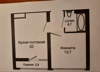 Сдаю в аренду 1-комнатную квартиру, 41 м2, Санкт-Петербург, Октябрьская набережная, 40