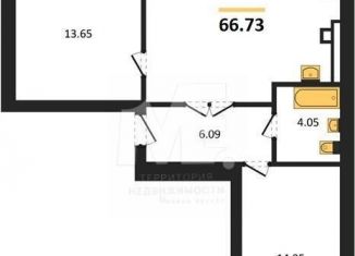 Продается 2-комнатная квартира, 66.7 м2, Калининград, Ленинградский район