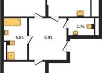 Продаю 2-ком. квартиру, 72.7 м2, поселок Малое Исаково