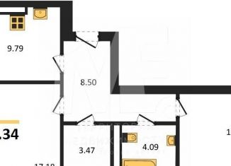 Продается 2-комнатная квартира, 58.3 м2, Калининград, Ленинградский район