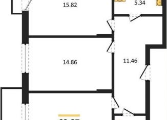 Продам 2-ком. квартиру, 69.9 м2, поселок Малое Исаково