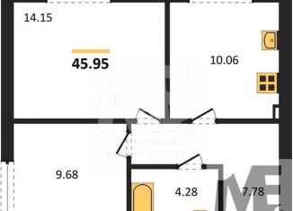 Продается 2-ком. квартира, 46 м2, Пионерский, Комсомольская улица, 19