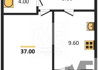 Продаю 1-комнатную квартиру, 37 м2, Калининград, Новгородская улица, 3Ак6