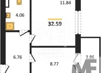 Продаю 1-комнатную квартиру, 32.6 м2, Пионерский, Комсомольская улица, 19