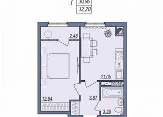 Продается 1-ком. квартира, 32.2 м2, Волгоград, Тракторозаводский район