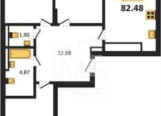 Продается трехкомнатная квартира, 82.5 м2, Калининградская область