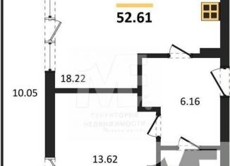 Продается 1-комнатная квартира, 52.6 м2, Светлогорск, улица Нахимова