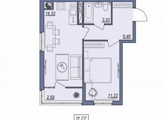 Продается 1-ком. квартира, 38.5 м2, Волгоград, Тракторозаводский район