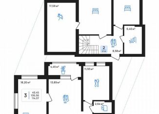 Продам 3-комнатную квартиру, 114.1 м2, Липецк