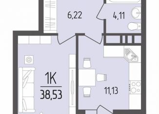 Продается 1-ком. квартира, 38.5 м2, Краснодарский край