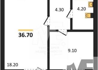 Продается 1-ком. квартира, 36.7 м2, Калининград, Орудийная улица, 13