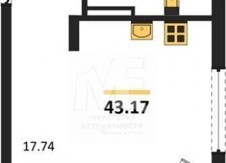 Продается 1-ком. квартира, 43.2 м2, Калининградская область