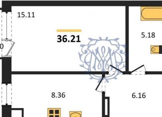 1-ком. квартира на продажу, 36.2 м2, поселок городского типа Заозерное