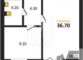 1-ком. квартира на продажу, 36.7 м2, Калининград, Орудийная улица, 13