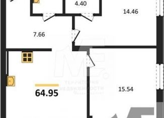 Продаю 2-комнатную квартиру, 65 м2, Пионерский