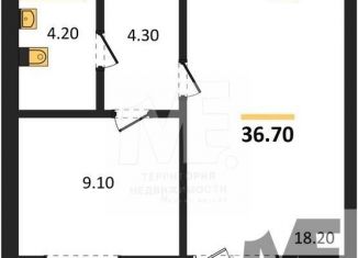 Продается 1-ком. квартира, 36.7 м2, Калининград, Орудийная улица, 13