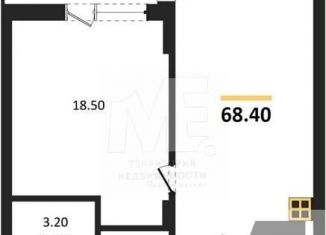 1-ком. квартира на продажу, 68.4 м2, Калининград, Ленинградский район