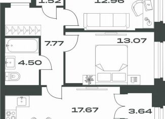 Продаю 2-комнатную квартиру, 61.1 м2, Тула, Пролетарский территориальный округ