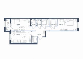 Продается 2-ком. квартира, 91.3 м2, Санкт-Петербург, муниципальный округ Московская Застава