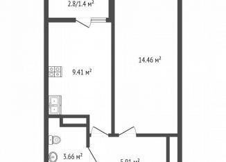 Продам 1-ком. квартиру, 36 м2, Ростов-на-Дону, улица Зорге, 11, ЖК Современник