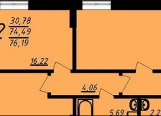 Продаю 2-комнатную квартиру, 76.2 м2, Воронеж, улица 9 Января, 68Л, ЖК Современник