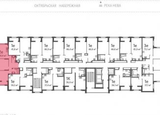 Продам 2-ком. квартиру, 57.9 м2, Санкт-Петербург, улица Дыбенко, 3, улица Дыбенко