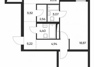 Продается 2-ком. квартира, 88.7 м2, Симферополь, Киевская улица, 189, Железнодорожный район