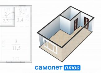 Продажа 1-комнатной квартиры, 17.2 м2, Кемерово, улица Дзержинского, 9А, Центральный район