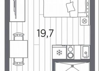 Продажа квартиры студии, 23.5 м2, Санкт-Петербург, проспект Стачек, 62Б, Кировский район