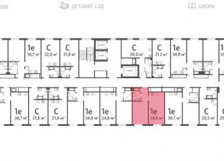 Продажа однокомнатной квартиры, 34.6 м2, Санкт-Петербург, муниципальный округ Юго-Запад