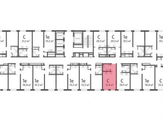 Квартира на продажу студия, 21.4 м2, Санкт-Петербург, метро Обухово, Октябрьская набережная, 2