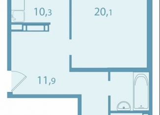 2-комнатная квартира на продажу, 63.4 м2, поселок Зональная Станция, улица Королёва, 20