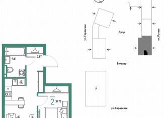 Продаю 2-комнатную квартиру, 31.7 м2, Екатеринбург, Ленинский район