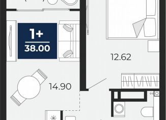 Продаю 1-ком. квартиру, 36.3 м2, Тюмень, Арктическая улица, 16