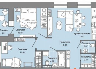 3-ком. квартира на продажу, 57 м2, Киров