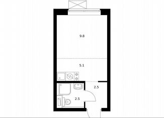 Квартира на продажу студия, 19.6 м2, Москва, район Метрогородок, Тагильская улица, 3к2