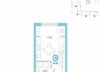 Продается квартира студия, 21.5 м2, Тюменская область