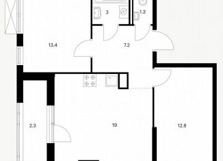 Продаю 2-комнатную квартиру, 59 м2, Татарстан, Лазурная улица, 8