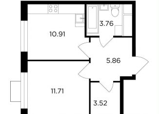 Продам однокомнатную квартиру, 35.8 м2, Одинцово, ЖК Одинград квартал Семейный, жилой комплекс Одинград квартал Семейный, 5