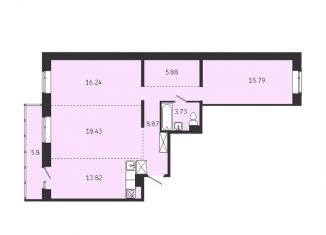 Квартира на продажу свободная планировка, 88.6 м2, Иркутская область, Советская улица, 115/1