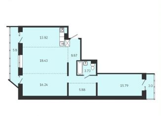 Продаю квартиру свободная планировка, 91.6 м2, Иркутск, Советская улица, 115/1