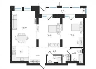 Продается трехкомнатная квартира, 78.8 м2, Новосибирск, метро Заельцовская