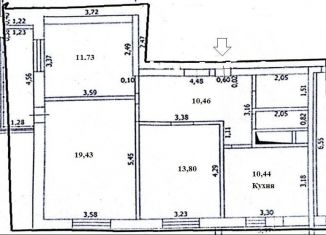 Продается трехкомнатная квартира, 70.9 м2, Оренбургская область, улица Лукиана Попова, 103