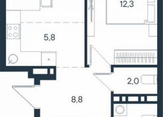 Продаю трехкомнатную квартиру, 61.6 м2, Пермь, Индустриальный район