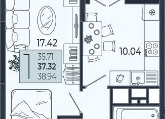 Продаю 1-ком. квартиру, 37.3 м2, Краснодарский край, Адмиралтейский бульвар, 1