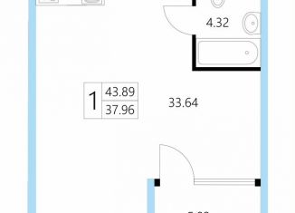 Продажа квартиры студии, 43.9 м2, Судак