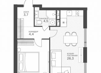 Продается квартира студия, 54.8 м2, Москва, метро Строгино